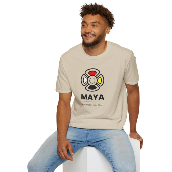 MAYA “Born from the Sun” Tee | Mayan Sun Symbol Design (Flor Maya) | Premium Streetwear Unisex Shirt