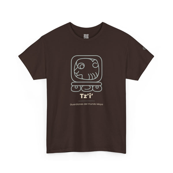 Camiseta Tz'i' (Tzi) – Nahual Maya T-Shirt | Guardianes del Mundo Maya | Cholq'ij