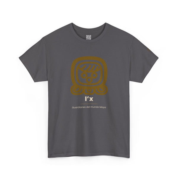 Camiseta I'x (Ix) – Nahual Maya | Guardianes del Mundo Maya | Cholq'ij