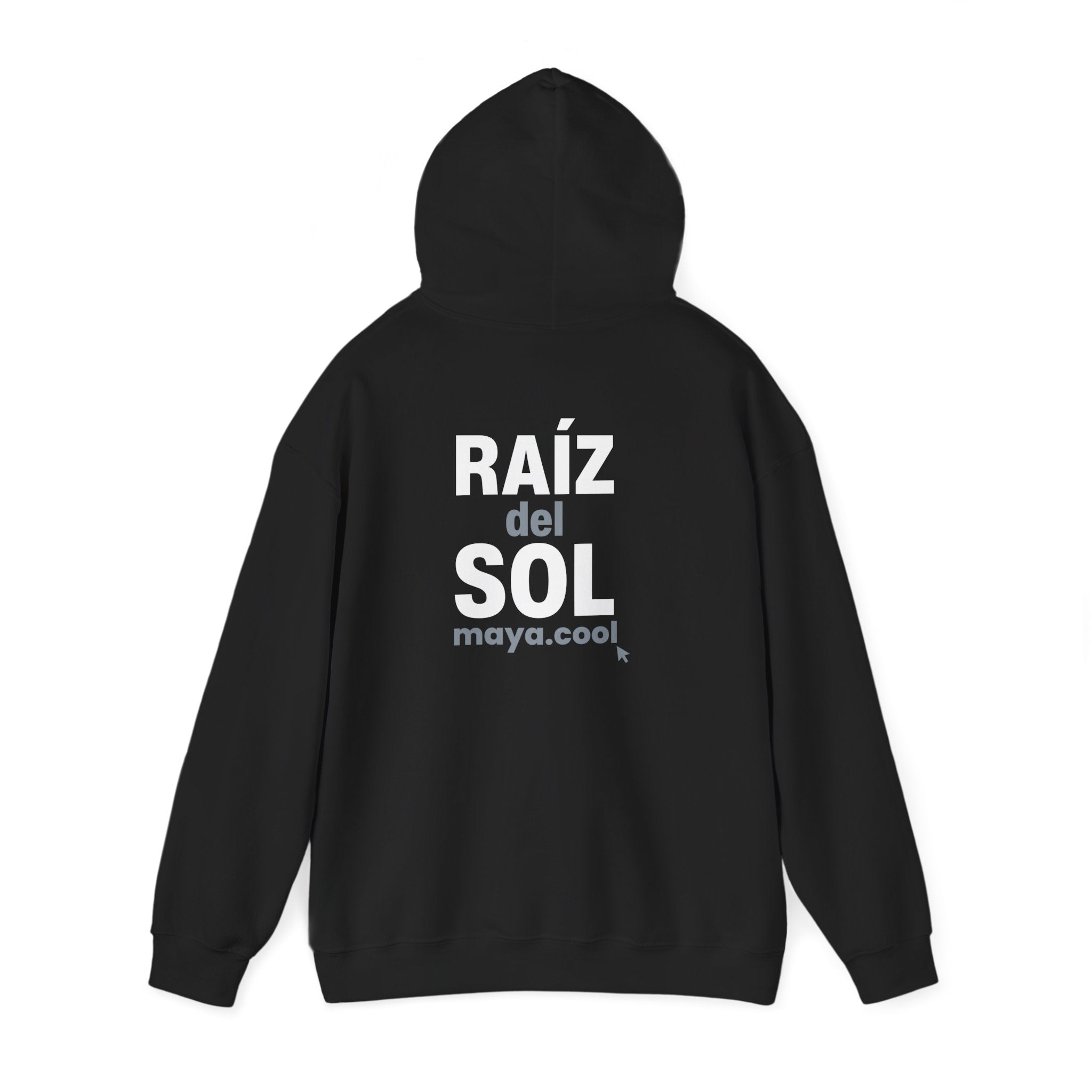 MAYA “Raíz del Sol” Hoodie | Premium Streetwear | Mayan Sun Symbol Design (Flor Maya) | Unisex Heavy Blend™ Hooded Sweatshirt