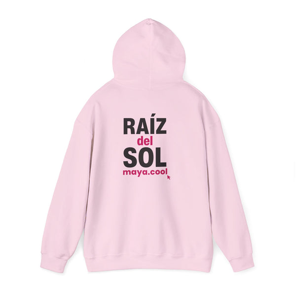 MAYA “Raíz del Sol” Hoodie | Premium Streetwear | Mayan Sun Symbol Design (Flor Maya) | Unisex Heavy Blend™ Hooded Sweatshirt