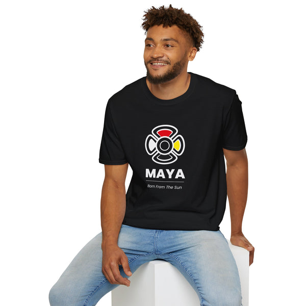 MAYA “Born from the Sun” Tee | Mayan Sun Symbol Design (Flor Maya) | Premium Streetwear Unisex Shirt