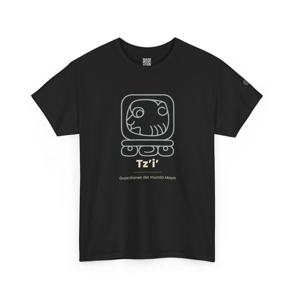 Camiseta Tz'i' (Tzi) – Nahual Maya T-Shirt | Guardianes del Mundo Maya | Cholq'ij
