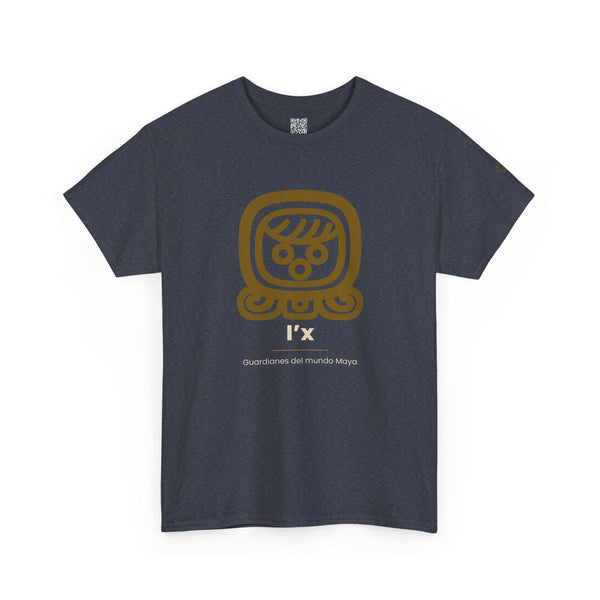 Camiseta I'x (Ix) – Nahual Maya | Guardianes del Mundo Maya | Cholq'ij