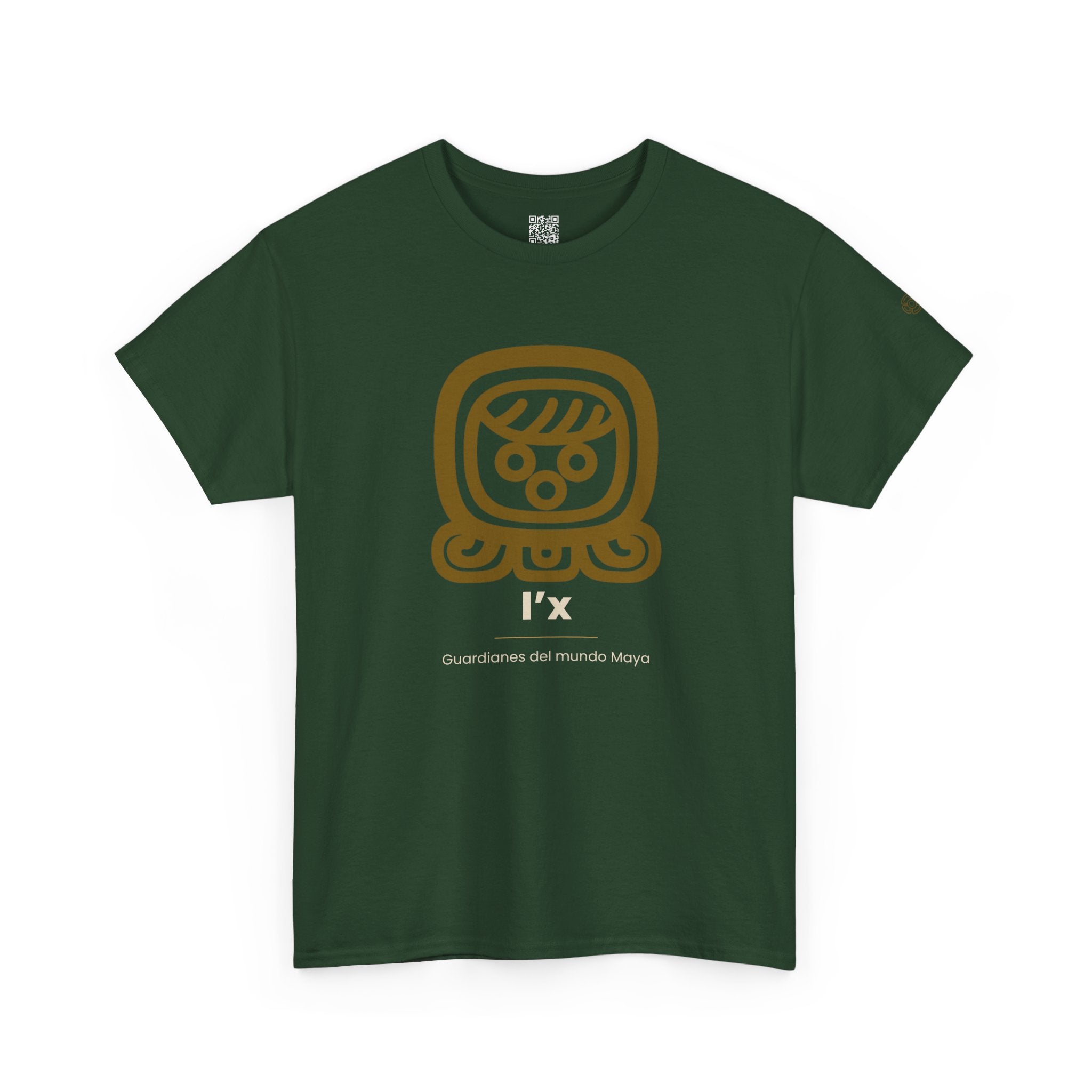 Camiseta I'x (Ix) – Nahual Maya | Guardianes del Mundo Maya | Cholq'ij