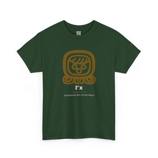 Camiseta I'x (Ix) – Nahual Maya | Guardianes del Mundo Maya | Cholq'ij