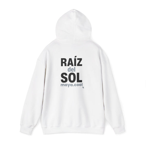 MAYA “Raíz del Sol” Hoodie | Premium Streetwear | Mayan Sun Symbol Design (Flor Maya) | Unisex Heavy Blend™ Hooded Sweatshirt