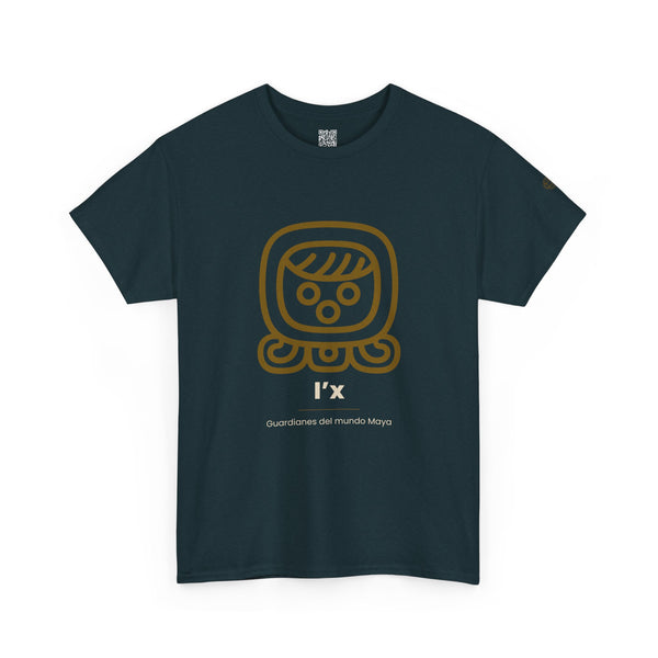Camiseta I'x (Ix) – Nahual Maya T-Shirt | Guardianes del Mundo Maya | Cholq'ij