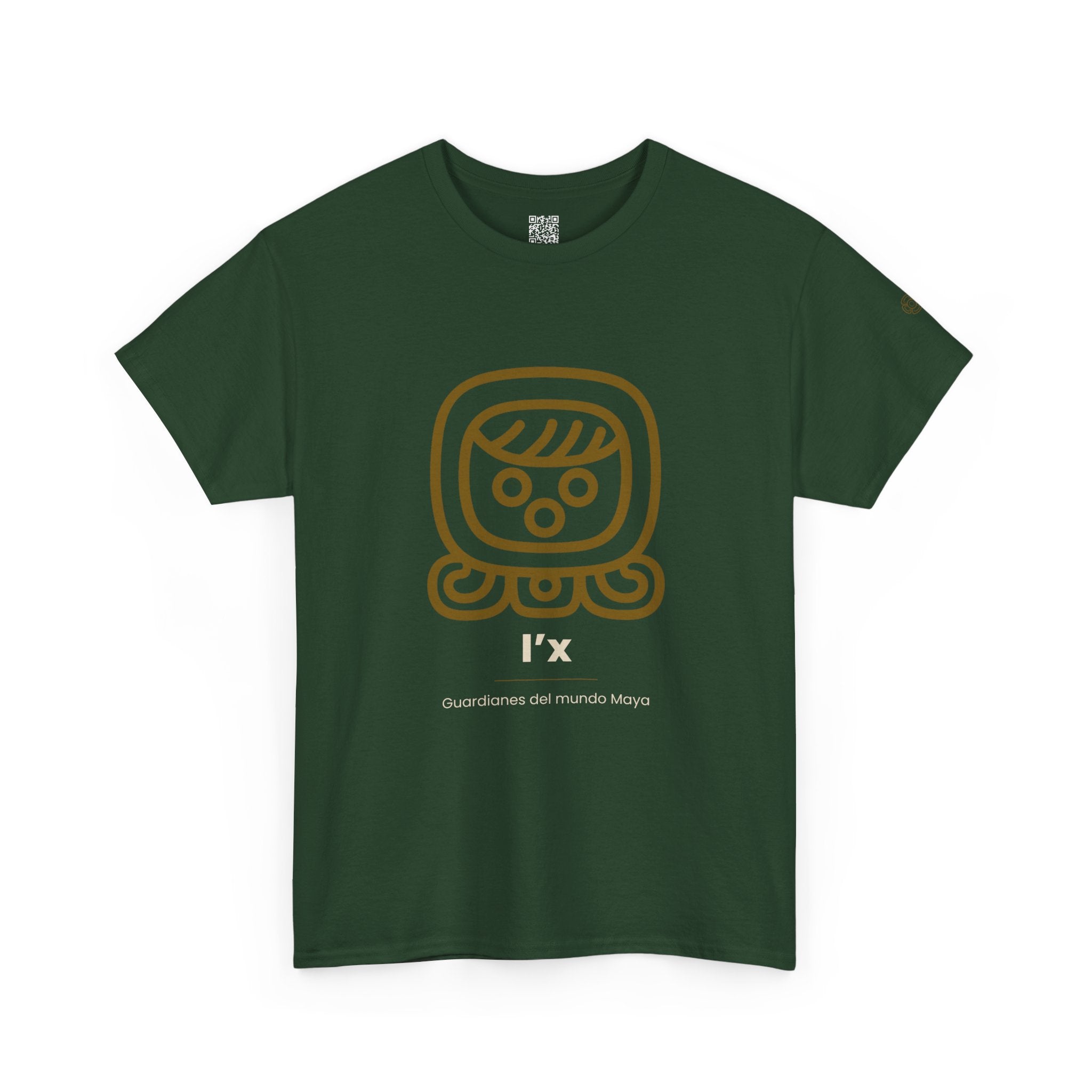 Camiseta I'x (Ix) – Nahual Maya T-Shirt | Guardianes del Mundo Maya | Cholq'ij
