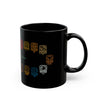 Guardianes del Mundo Maya Black Mug (11oz & 15oz) | 20 Maya Nahuales | Cholqij (Cholq'ij) Calendar