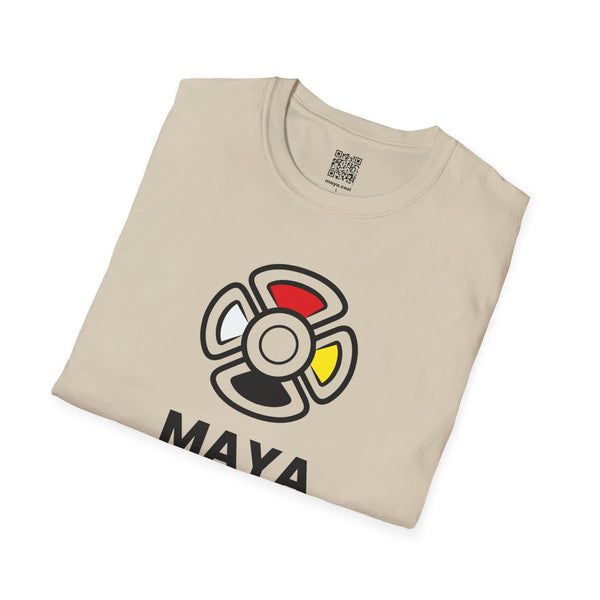MAYA “Raíz del Sol” Camiseta | Con el Símbolo del Sol Maya (Flor Maya) | Playera Minimalista Unisex de Inspiración Cultural
