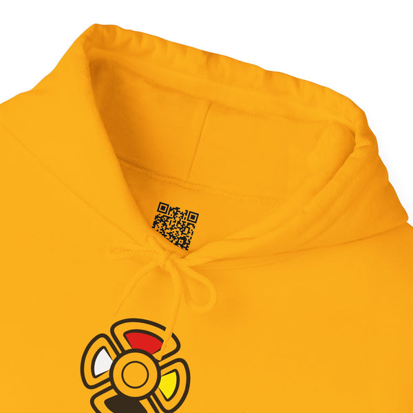 MAYA “Raíz del Sol” Hoodie | Premium Streetwear | Mayan Sun Symbol Design (Flor Maya) | Unisex Heavy Blend™ Hooded Sweatshirt