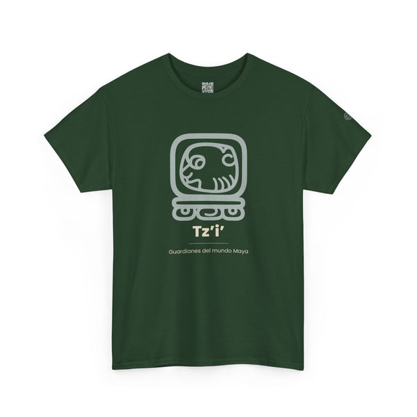 Camiseta Tz'i' (Tzi) – Nahual Maya | Guardianes del Mundo Maya | Cholq'ij