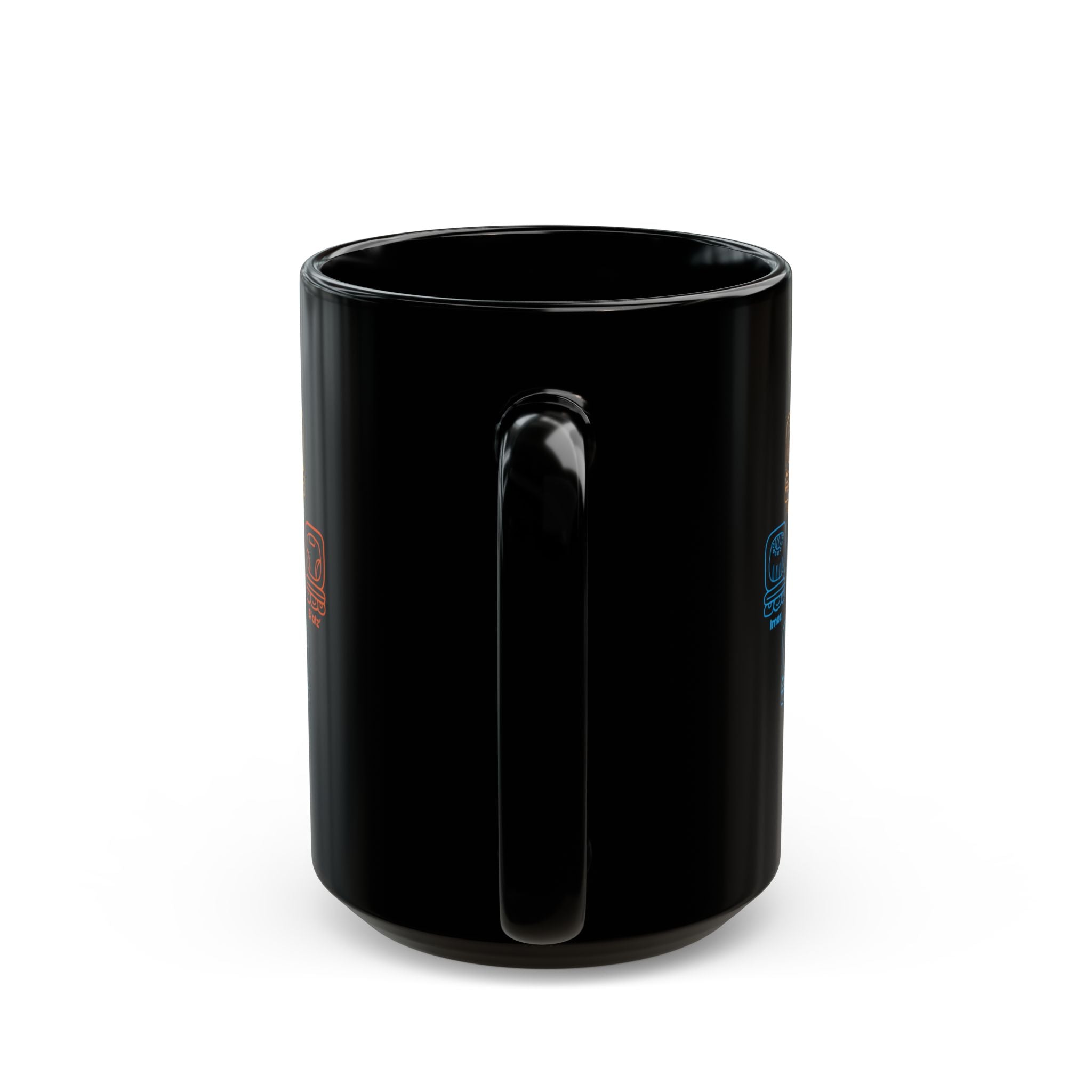Guardianes del Mundo Maya Black Mug (11oz & 15oz) | 20 Maya Nahuales | Cholqij (Cholq'ij) Calendar