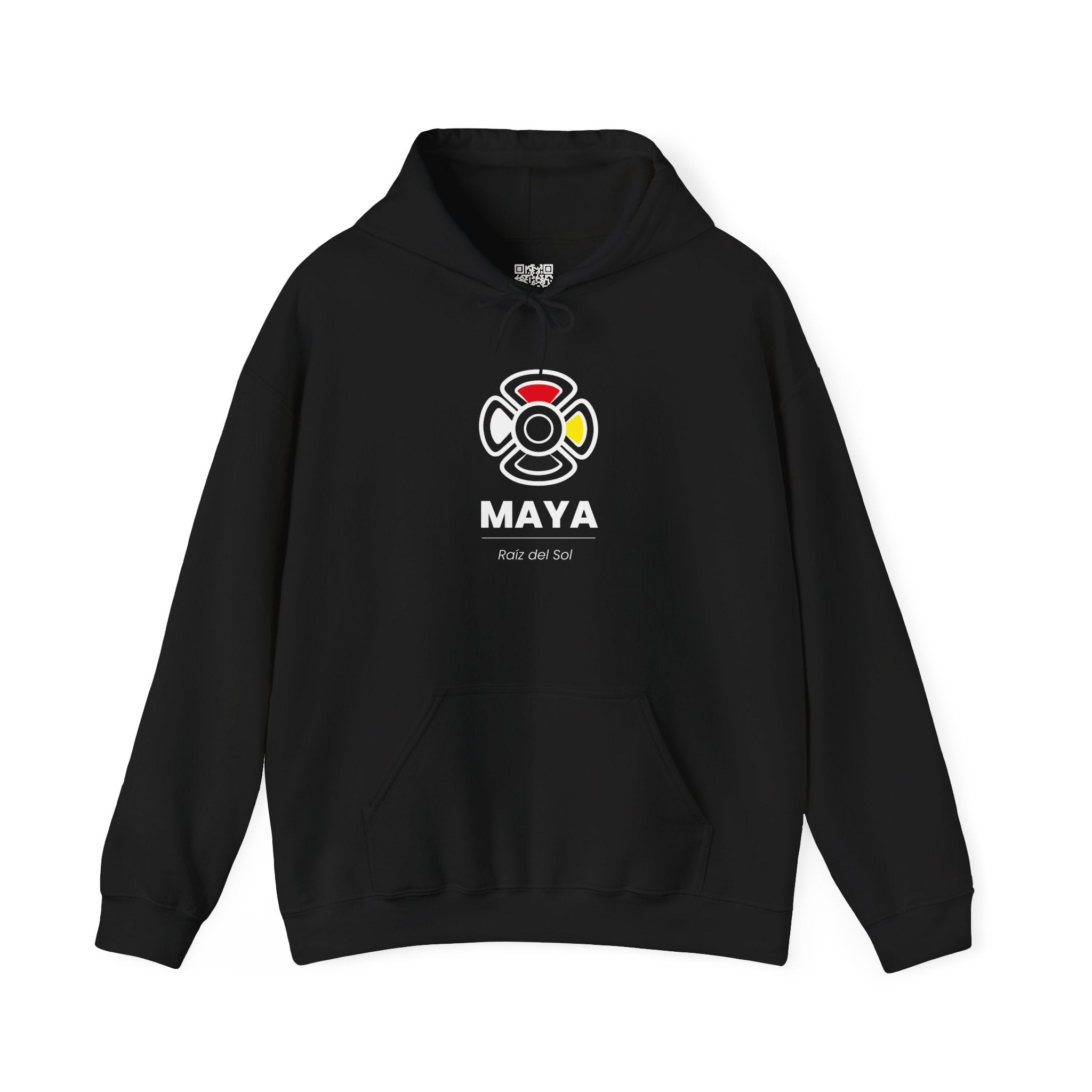 MAYA “Raíz del Sol” Hoodie | Premium Streetwear | Mayan Sun Symbol Design (Flor Maya) | Unisex Heavy Blend™ Hooded Sweatshirt