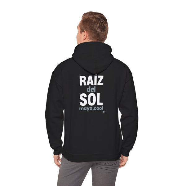 MAYA “Raíz del Sol” Hoodie | Premium Streetwear | Mayan Sun Symbol Design (Flor Maya) | Unisex Heavy Blend™ Hooded Sweatshirt