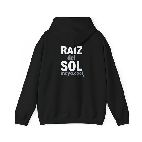 MAYA “Raíz del Sol” Hoodie | Premium Streetwear | Mayan Sun Symbol Design (Flor Maya) | Unisex Heavy Blend™ Hooded Sweatshirt