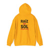 MAYA “Raíz del Sol” Hoodie | Premium Streetwear | Mayan Sun Symbol Design (Flor Maya) | Unisex Heavy Blend™ Hooded Sweatshirt