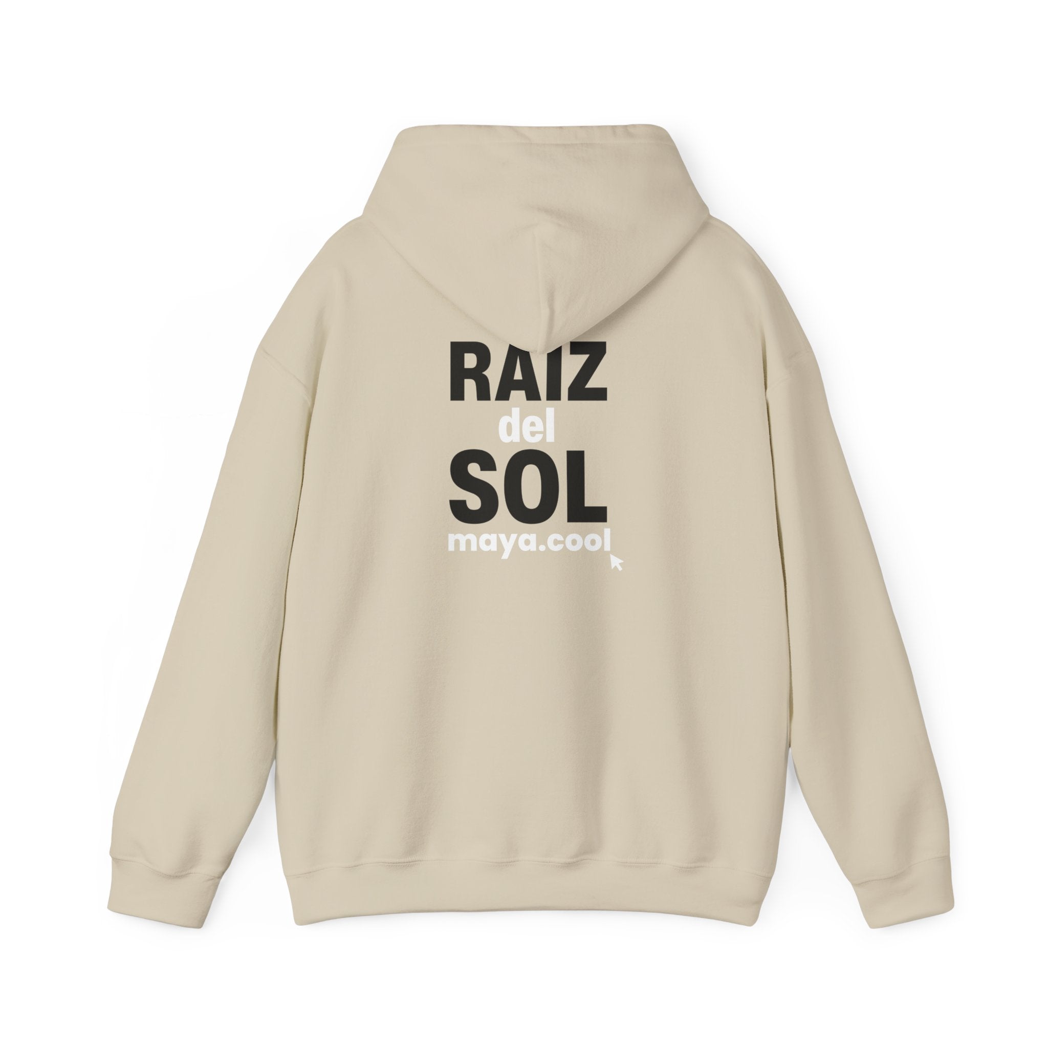 MAYA “Raíz del Sol” Hoodie | Premium Streetwear | Mayan Sun Symbol Design (Flor Maya) | Unisex Heavy Blend™ Hooded Sweatshirt