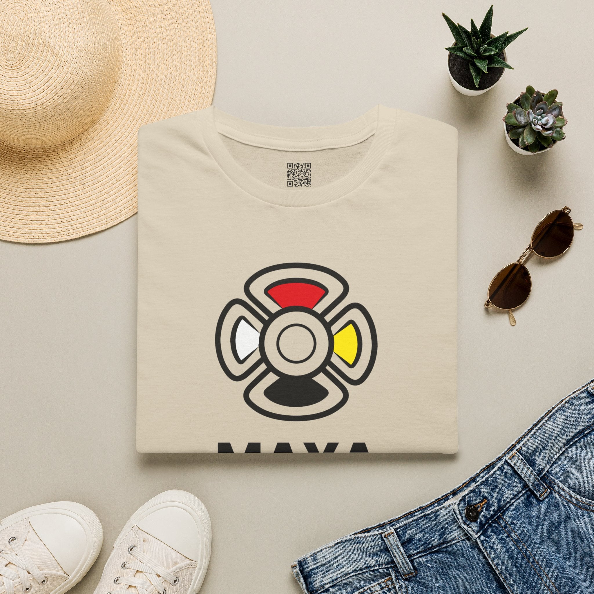 MAYA “Born from the Sun” Tee | Mayan Sun Symbol Design (Flor Maya) | Premium Streetwear Unisex Shirt