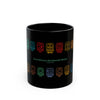 Guardianes del Mundo Maya Black Mug (11oz & 15oz) | 20 Maya Nahuales | Cholqij (Cholq'ij) Calendar