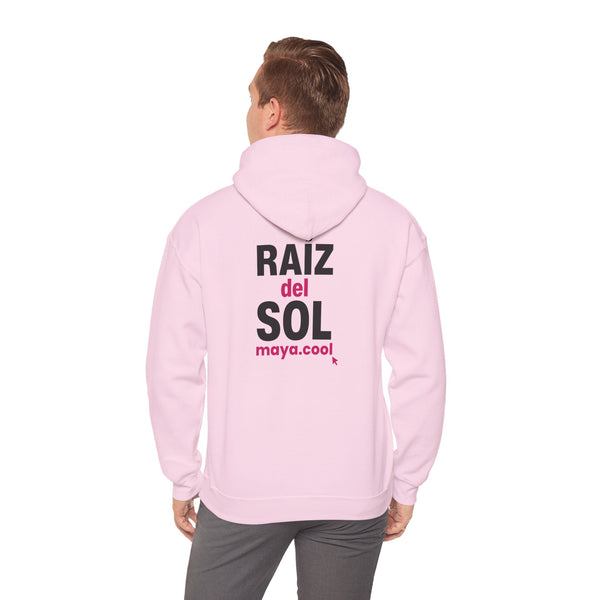 MAYA “Raíz del Sol” Hoodie | Premium Streetwear | Mayan Sun Symbol Design (Flor Maya) | Unisex Heavy Blend™ Hooded Sweatshirt