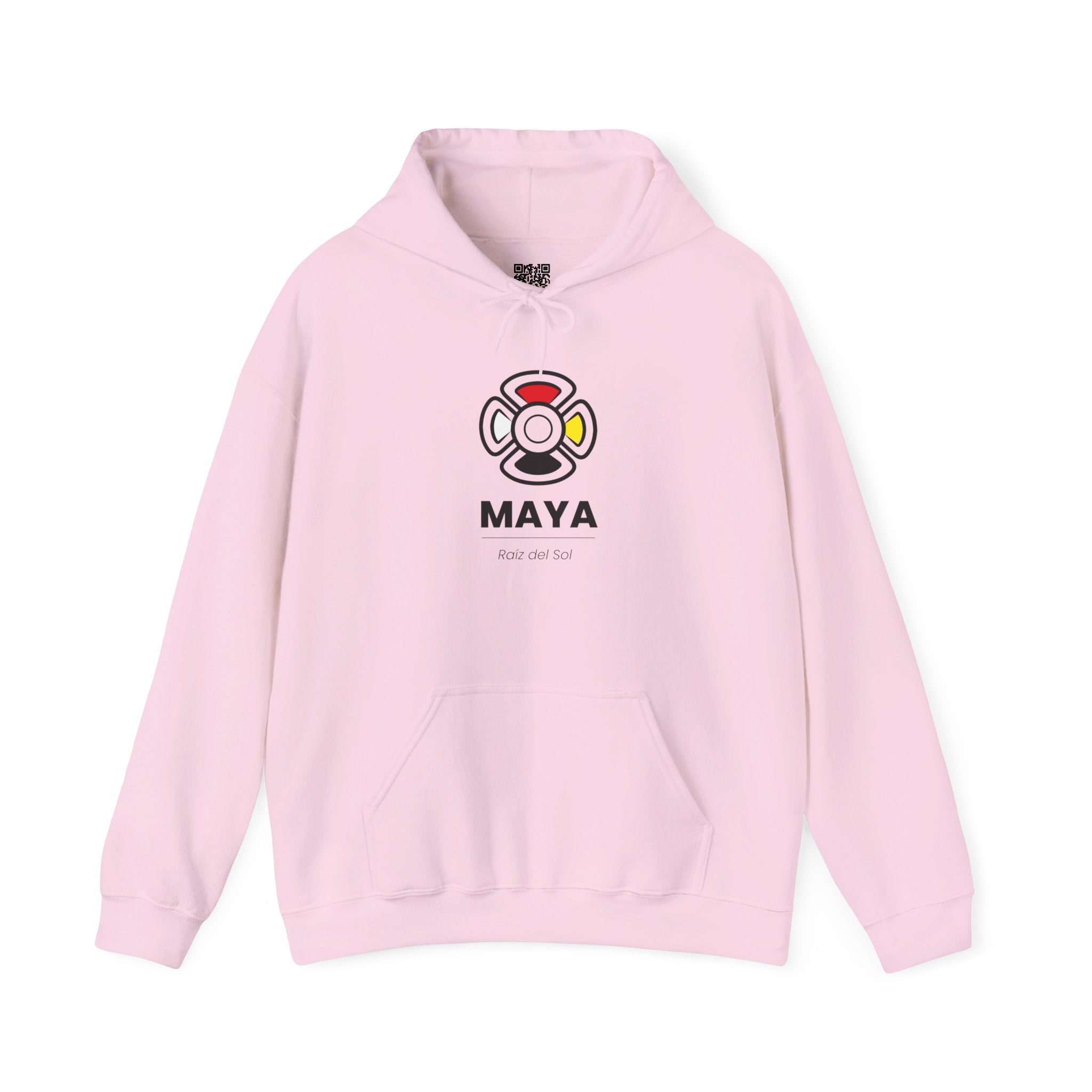 MAYA “Raíz del Sol” Hoodie | Premium Streetwear | Mayan Sun Symbol Design (Flor Maya) | Unisex Heavy Blend™ Hooded Sweatshirt