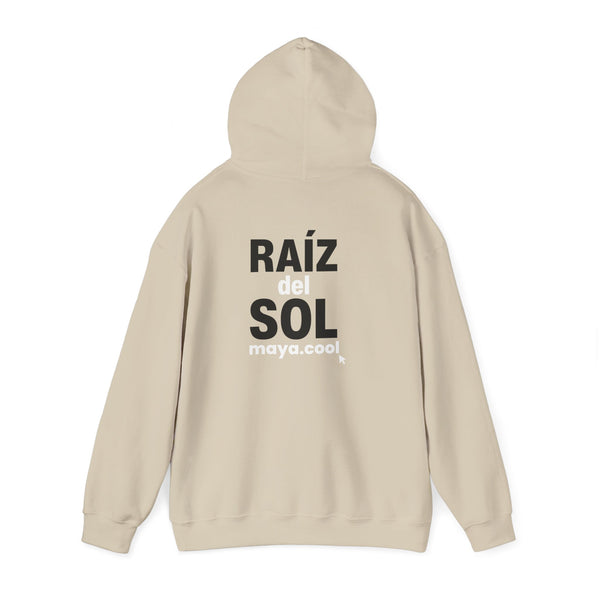 MAYA “Raíz del Sol” Hoodie | Premium Streetwear | Mayan Sun Symbol Design (Flor Maya) | Unisex Heavy Blend™ Hooded Sweatshirt