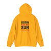 MAYA “Born From the Sun” Hoodie | Premium Streetwear | Mayan Sun Symbol Design (Flor Maya) | Unisex Heavy Blend™ Hooded Sweatshirt