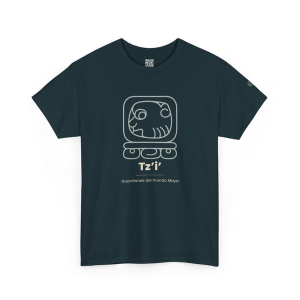 Camiseta Tz'i' (Tzi) – Nahual Maya T-Shirt | Guardianes del Mundo Maya | Cholq'ij