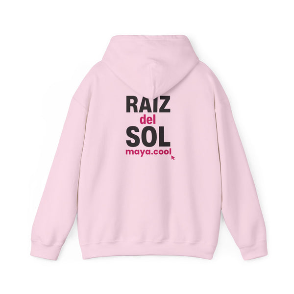 MAYA “Raíz del Sol” Hoodie | Premium Streetwear | Mayan Sun Symbol Design (Flor Maya) | Unisex Heavy Blend™ Hooded Sweatshirt