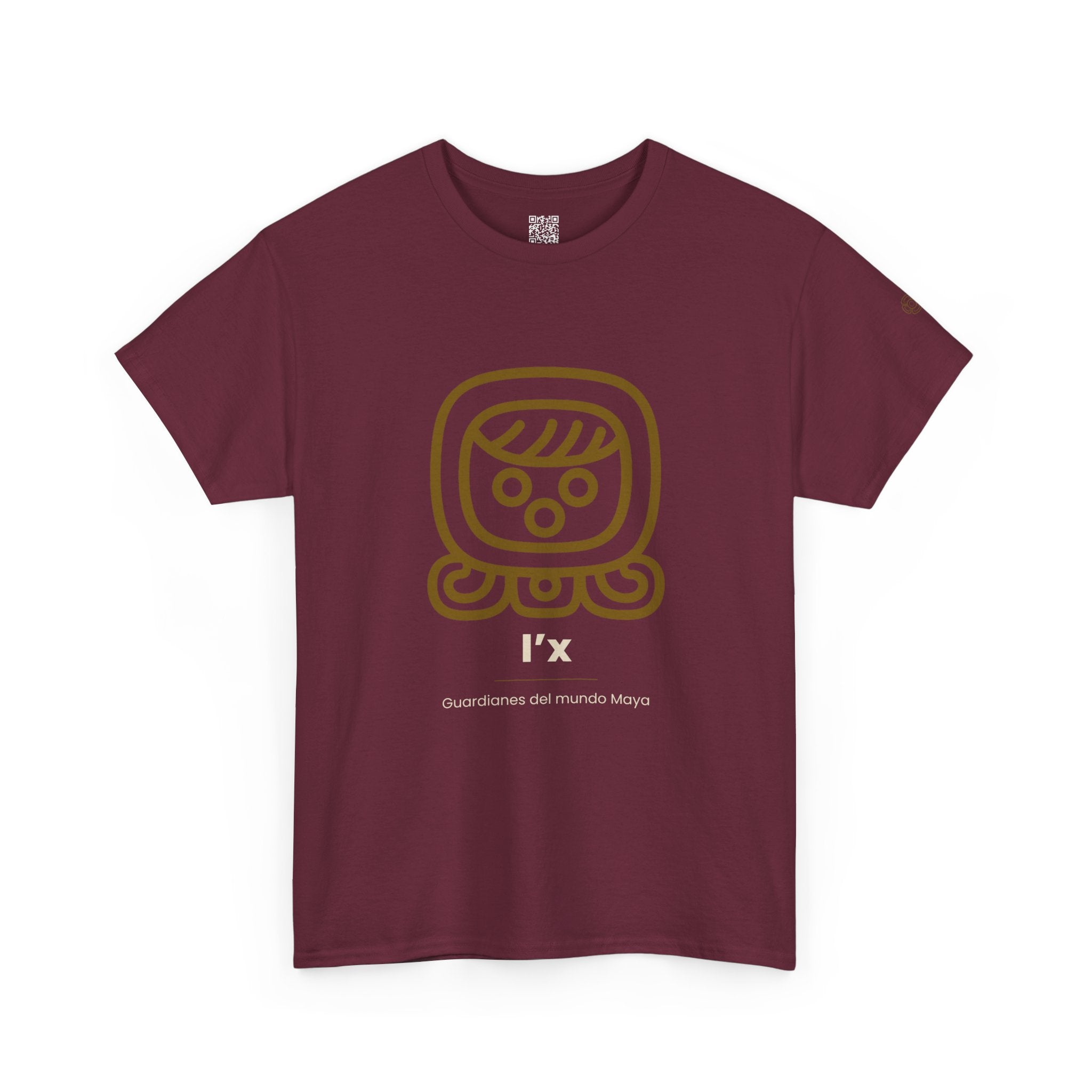 Camiseta I'x (Ix) – Nahual Maya T-Shirt | Guardianes del Mundo Maya | Cholq'ij