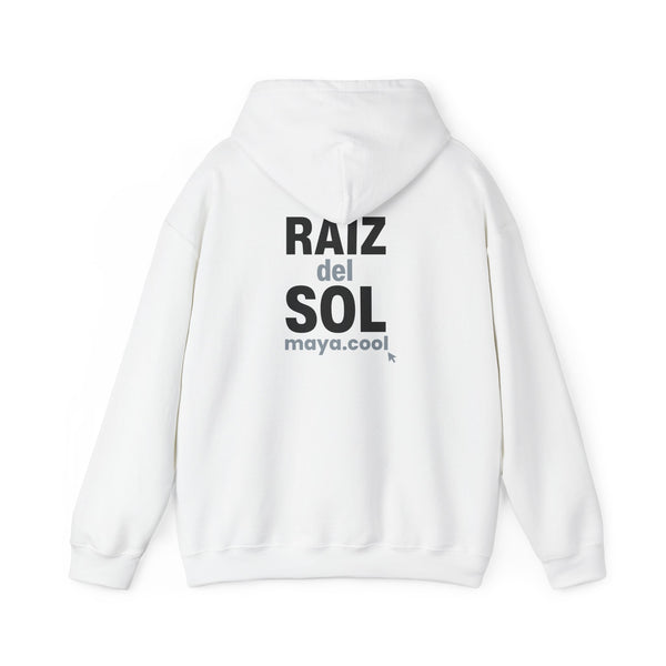 MAYA “Raíz del Sol” Hoodie | Premium Streetwear | Mayan Sun Symbol Design (Flor Maya) | Unisex Heavy Blend™ Hooded Sweatshirt