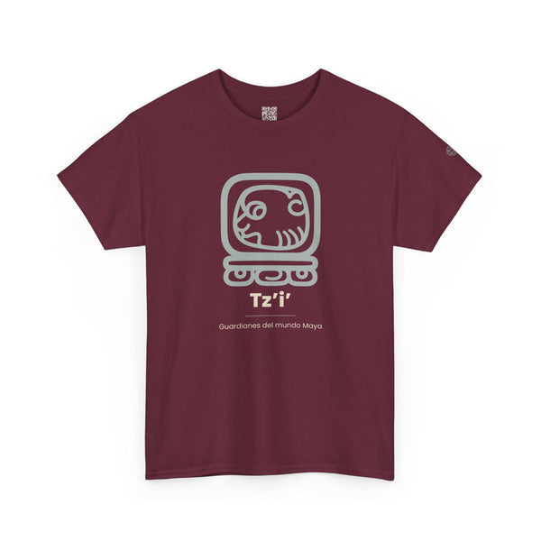 Camiseta Tz'i' (Tzi) – Nahual Maya | Guardianes del Mundo Maya | Cholq'ij
