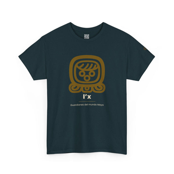 Camiseta I'x (Ix) – Nahual Maya | Guardianes del Mundo Maya | Cholq'ij