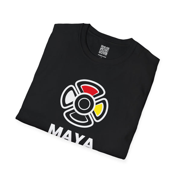 MAYA “Raíz del Sol” Camiseta | Con el Símbolo del Sol Maya (Flor Maya) | Playera Minimalista Unisex de Inspiración Cultural