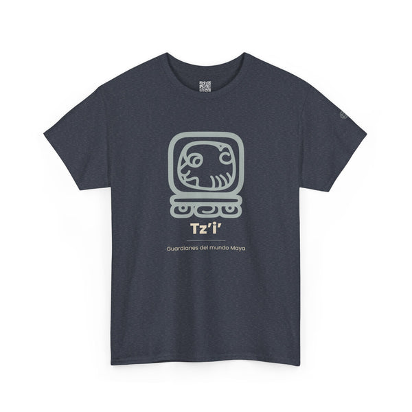 Camiseta Tz'i' (Tzi) – Nahual Maya | Guardianes del Mundo Maya | Cholq'ij