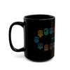 Guardianes del Mundo Maya Black Mug (11oz & 15oz) | 20 Maya Nahuales | Cholqij (Cholq'ij) Calendar