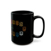 Guardianes del Mundo Maya Black Mug (11oz & 15oz) | 20 Maya Nahuales | Cholqij (Cholq'ij) Calendar
