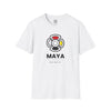 MAYA “Raíz del Sol” Camiseta | Con el Símbolo del Sol Maya (Flor Maya) | Playera Minimalista Unisex de Inspiración Cultural