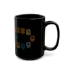 Guardianes del Mundo Maya Black Mug (11oz & 15oz) | 20 Maya Nahuales | Cholqij (Cholq'ij) Calendar