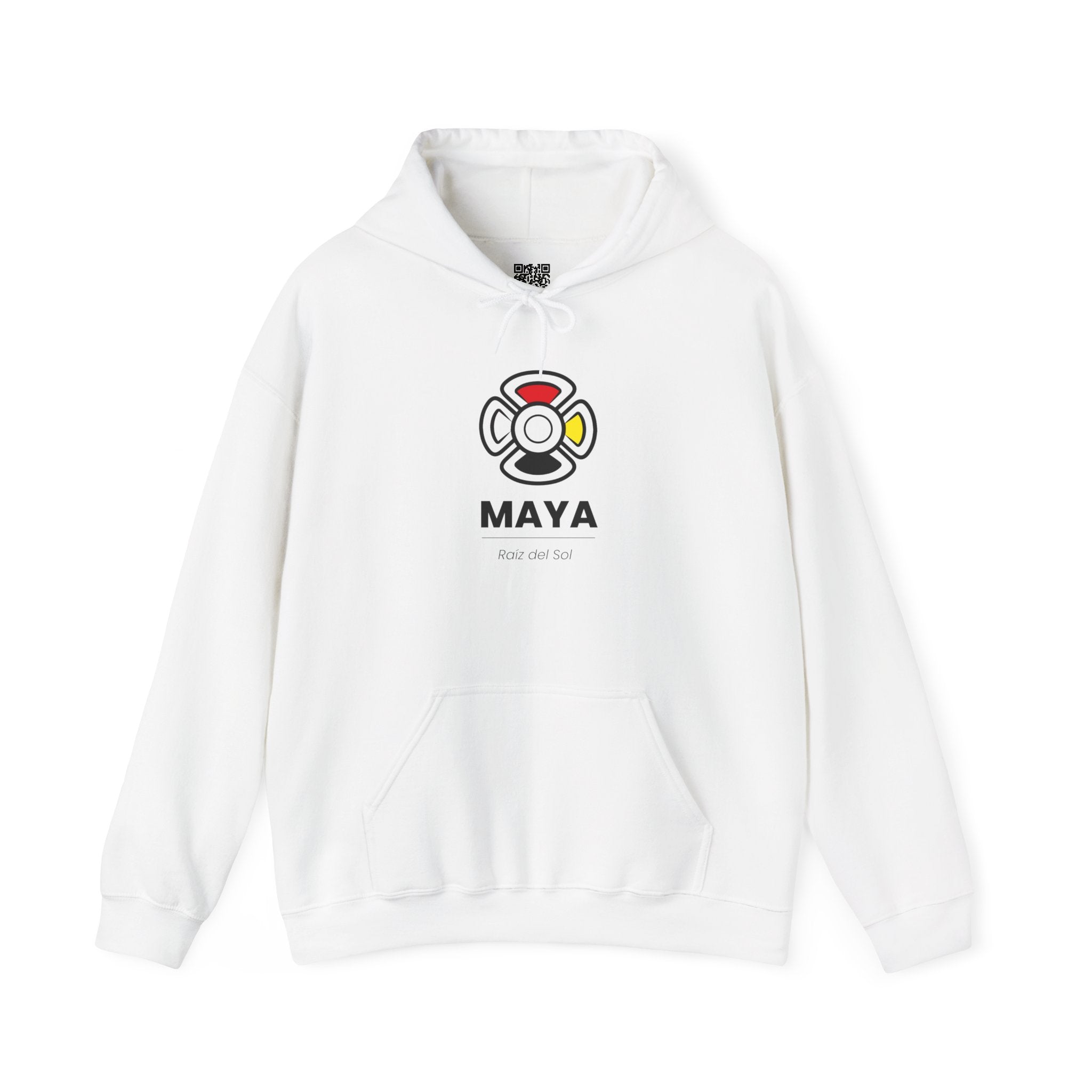 MAYA “Raíz del Sol” Hoodie | Premium Streetwear | Mayan Sun Symbol Design (Flor Maya) | Unisex Heavy Blend™ Hooded Sweatshirt