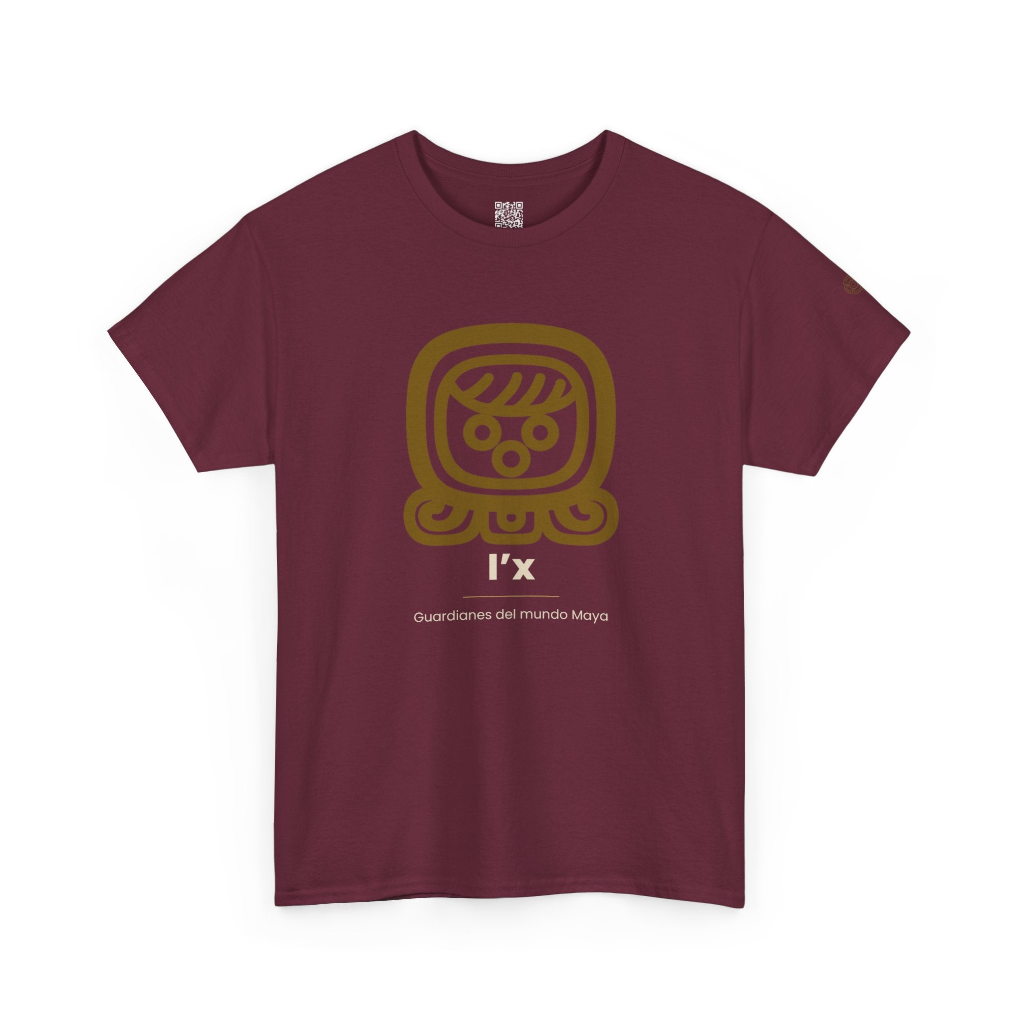 Camiseta I'x (Ix) – Nahual Maya | Guardianes del Mundo Maya | Cholq'ij