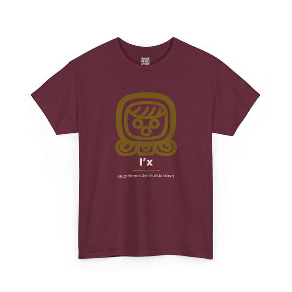 Camiseta I'x (Ix) – Nahual Maya | Guardianes del Mundo Maya | Cholq'ij